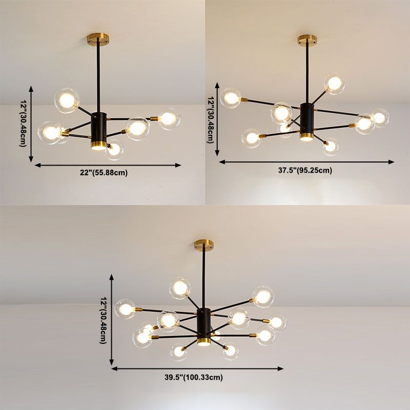 Branch Chandelier Contemporary Chandeliers Glass Multi Lights Chandelier Lamp