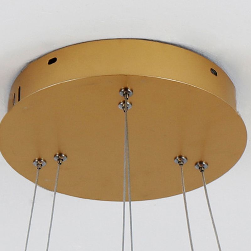 Circle Multi-layer Hanging Light Modern Style Multi Lights Metal Pendant Lights