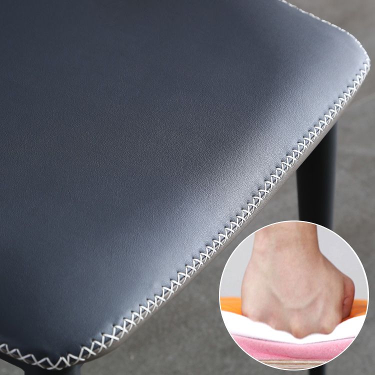 Industriële stijl metalen stoelen keuken dineren wingback zijstoel (set van 2)