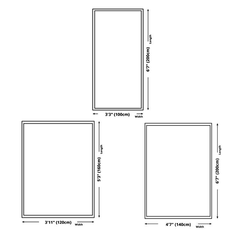 Leisure Plant Print Rug Washable Indoor Rug Living Room Polyester Carpet with Non-Slip Backing