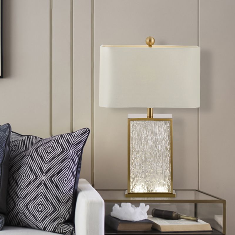Rechteck Fabric Task Lighting Modernismus 1 Glühbirnen weißes Lesebuchlicht für das Studium