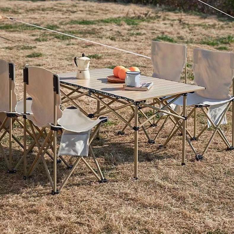 Industrial Outdoor Camping Table Aluminum Removable Patio Table