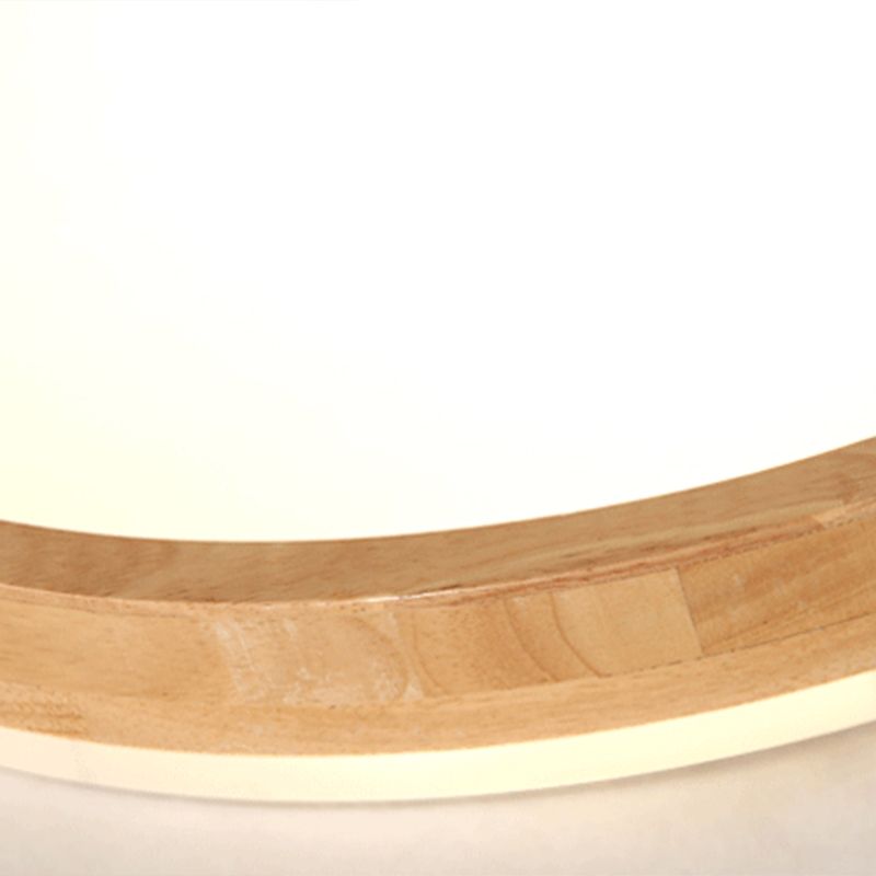 Ronde Flush Plafond Licht Armatuur Modern 1-Licht Beige Flush Mount Lamp met Acryl