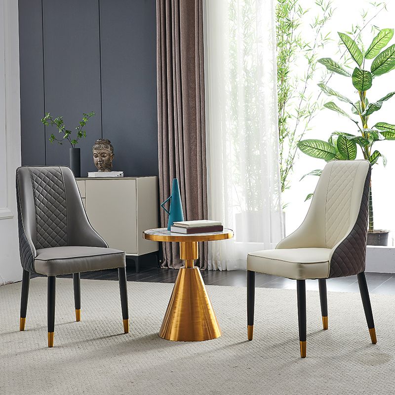 Nordic Style Wood Dining Chairs Armless Parsons Chair for Home Use