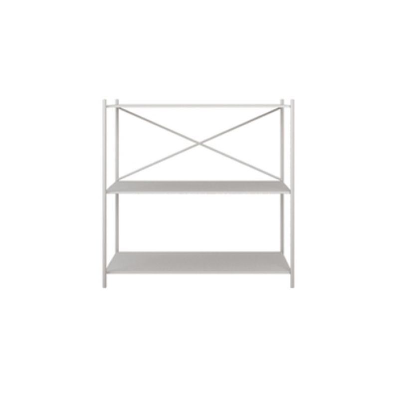 Minimalist Metal Open Etagere Bookcase with Rectangular Shelves