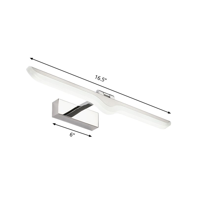 Lineare AcrylaL -Waschtischleuchte modern