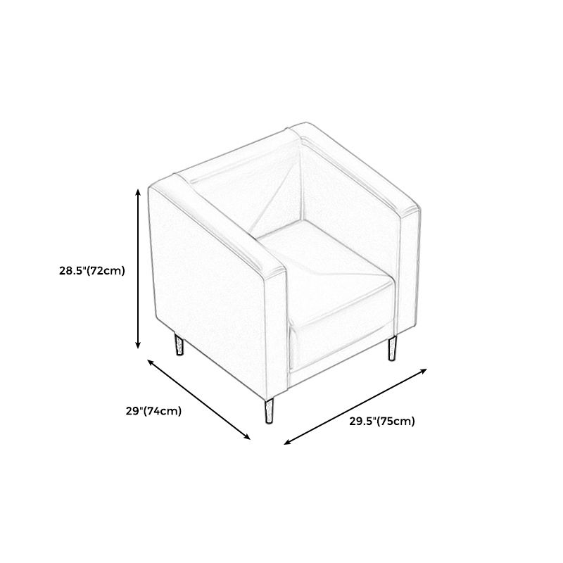 High Wear Resistance Tuxedo Arm Sofa High Tear Resistance Contemporary Sofa for Bonus Room