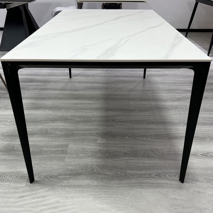 Medieval Modern Dining Table Stone 4 Legs Dinette Table for Kitchen