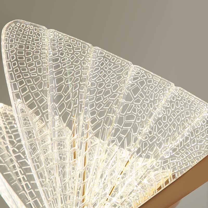 Moderner Schmetterling Anhänger Leuchte Metall LED Schlafzimmer Anhänger Deckenleuchte in klar