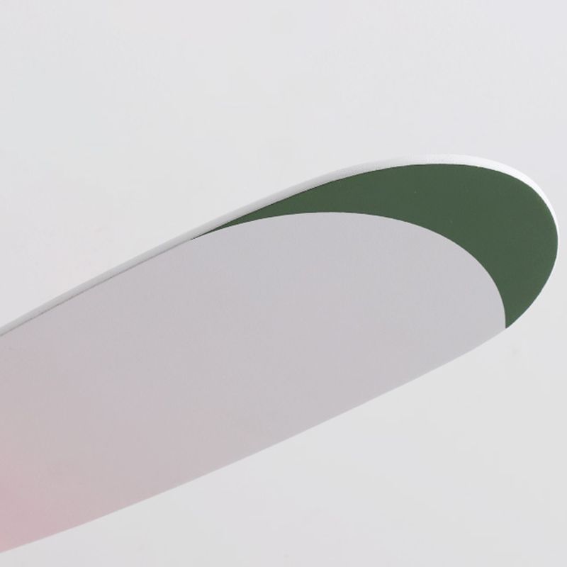 Multi Light Ceiling Fan Lighting Modern Style Metal Ceiling Fan Lamp for Bedroom