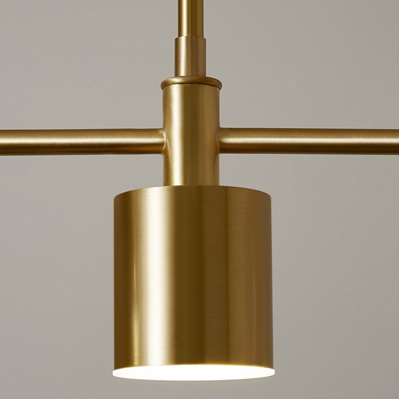 4/5-Light Modernism Golden Ceiling Light Metal Unique Kitchen Island Lighting