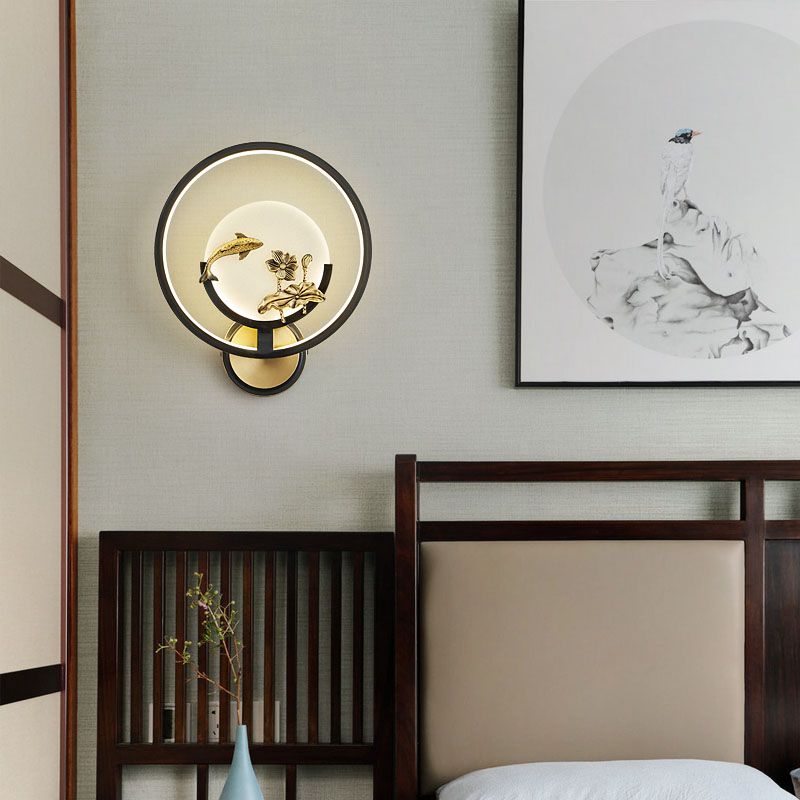 Jade Wall Sconce Modern Style Simple Stone Wall Mount Lamp for Living Room