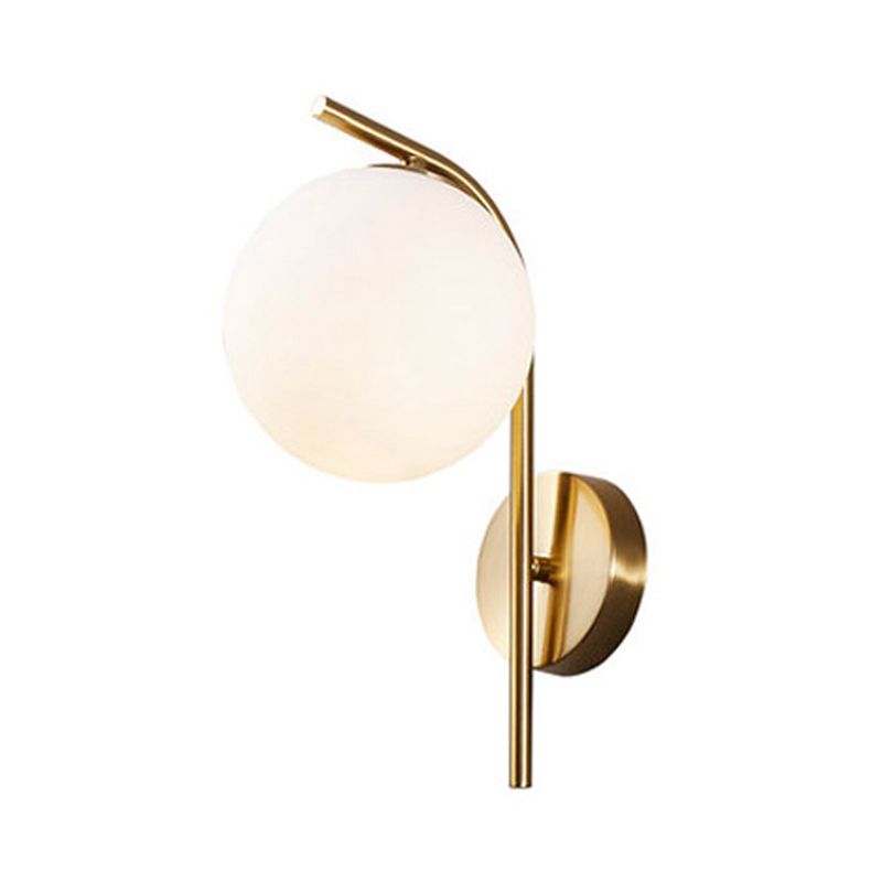 Zeitgenössische globale Wandmontagleuchte Milchglas Wandmontagelampe für das Restaurant