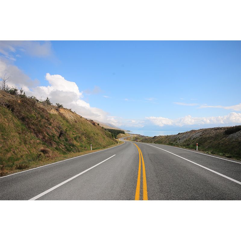 Stain-Proof Highway Wall Mural Non-Woven Texture Modern Wall Decor for Girls Room