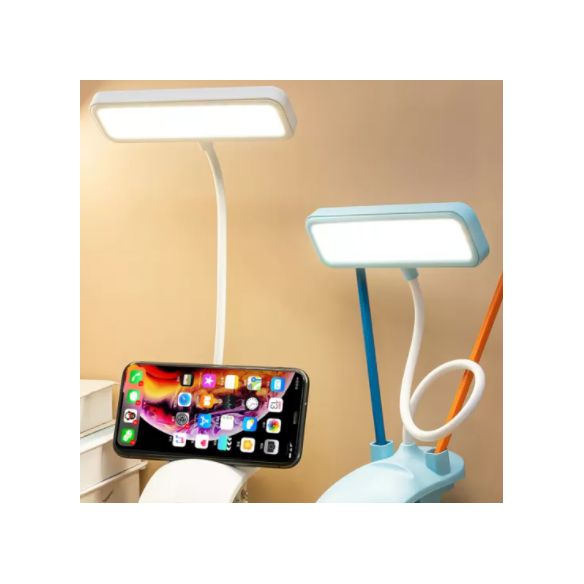 Lampada da tavolo USB moderna in stile minimalista Lampada da tavolo in plastica a 1 luce per studio