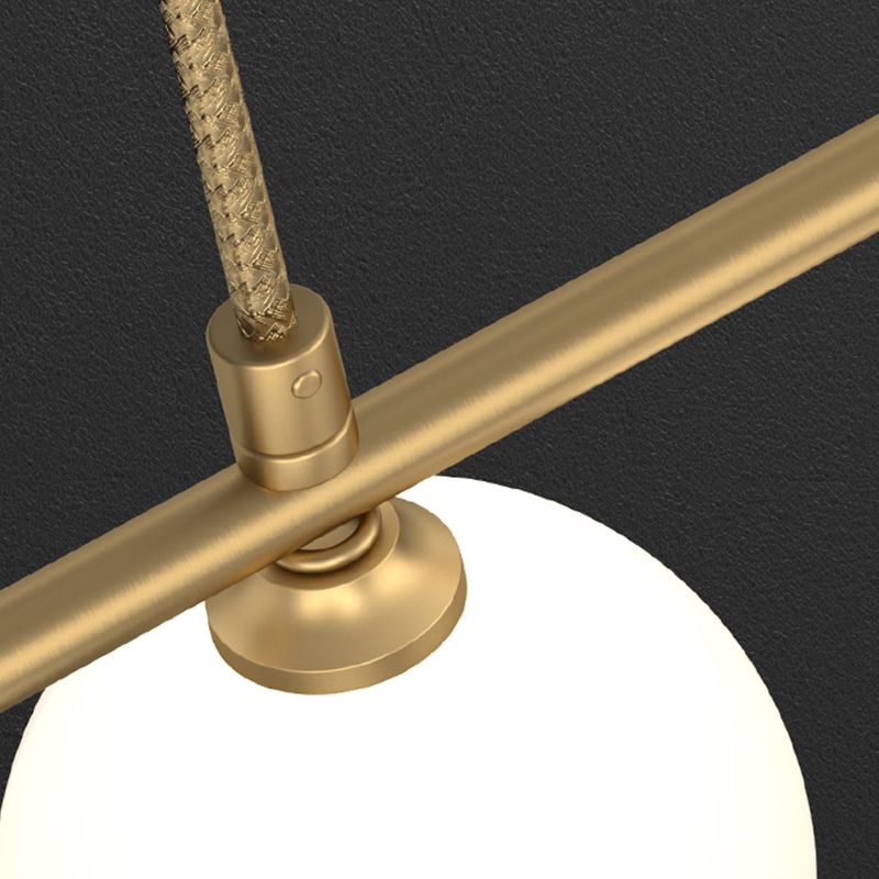 Runde Esszimmer Island Beleuchtung Fixture Glas modernes hängendes Licht in Gold