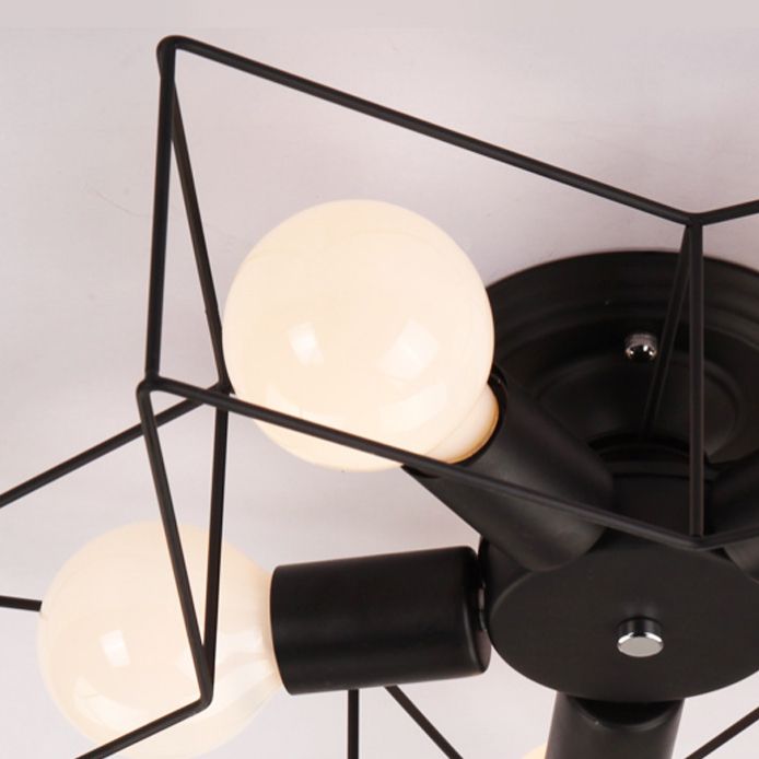 5-Lights Star Shape Flush Mount Ceiling Fixture Modern Flush Ceiling Lights