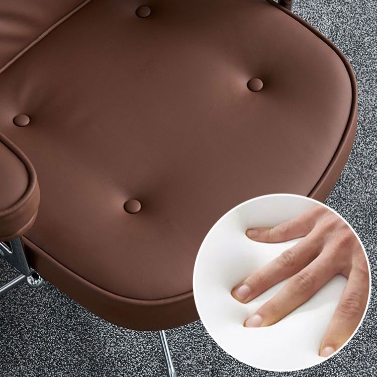 Fixed Arms Managers Chair Lumbar Support Middle Ergonomic Back Executive Chair