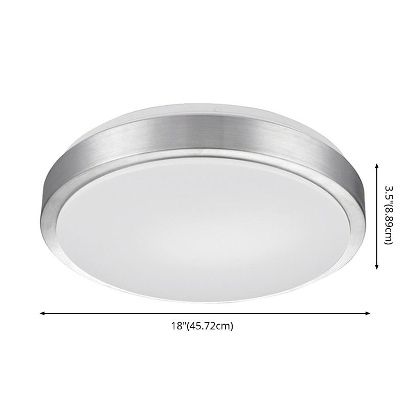 Modern Led Fixture Flush Mount Lighting Fixture Acrylic Lampshade for Bedroom