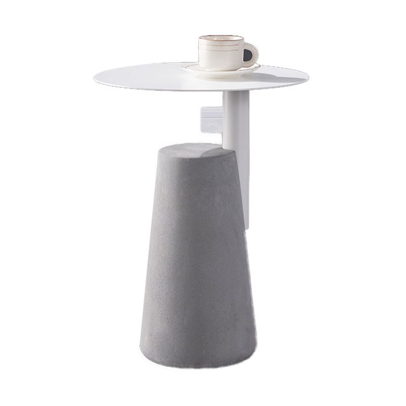 Concrete Modernistic Table Lacquer Round Table for Living Room
