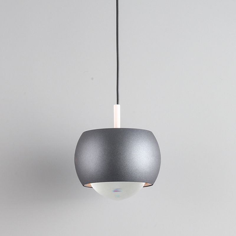 Metal Round Shape Hanging Light Modern Style 1 Light Hanging Light Mount Fixtures