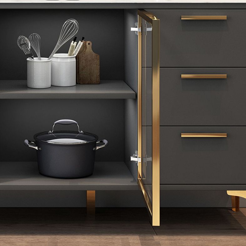 Cabinets Storage Modern Buffet Stand Engineered Wood Buffet Sideboard