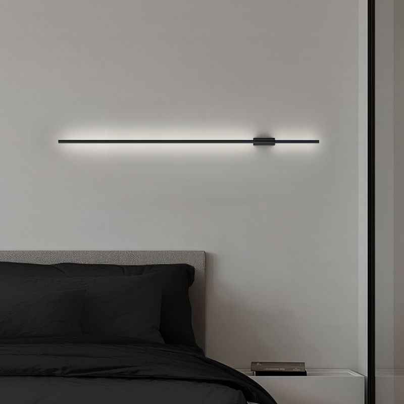 Contemporary Metal Wall Mounted Lighting Black Wall Lamp for Bedroom