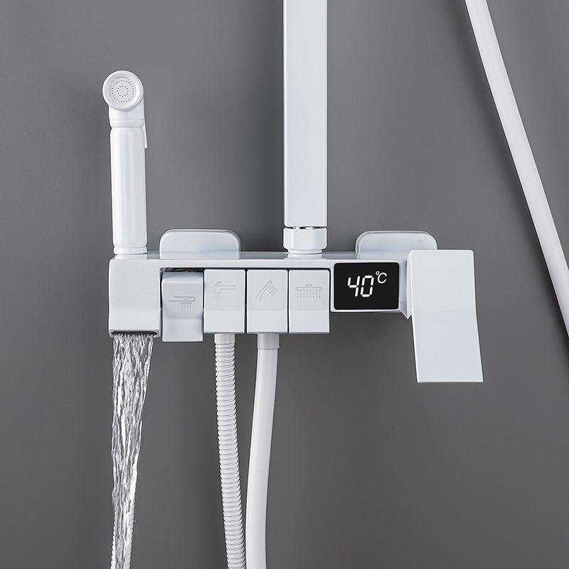 Modern Pressure Balanced Diverter Valve Shower Faucet Adjustable Shower System