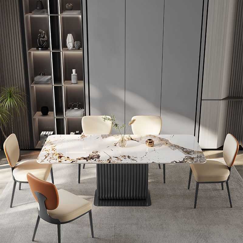 Glam King Louis Back Chair with Chrome Legs Faux Leather Matte Finish Dining Chair