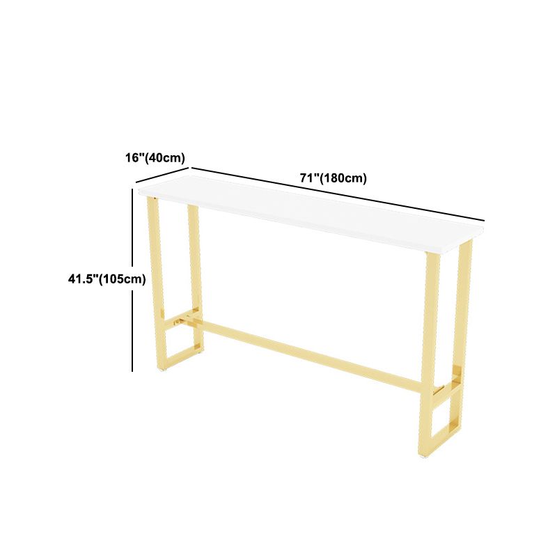 Industrial Bar Table Set 1/3/4/5/7 Pieces Counter Set with Gold Base