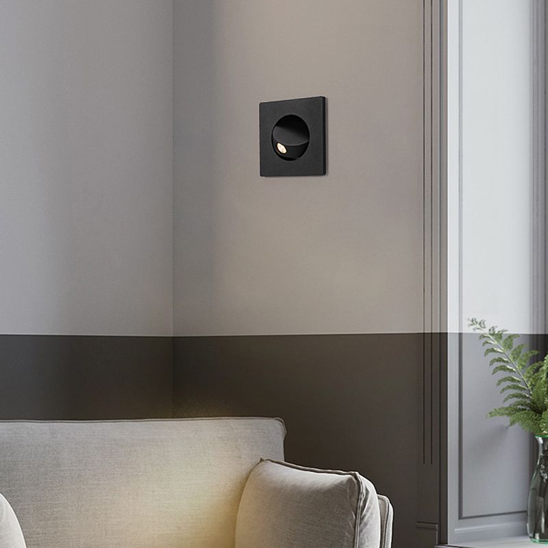 Geometric Shade Metal Wall Sconce Modern Style 1 Light Wall Mount Lighting