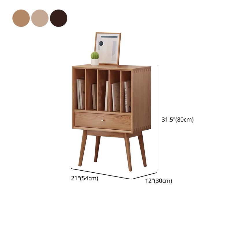 Contemporary Style Bookshelf Closed Back Bookcase for Office and Study Room