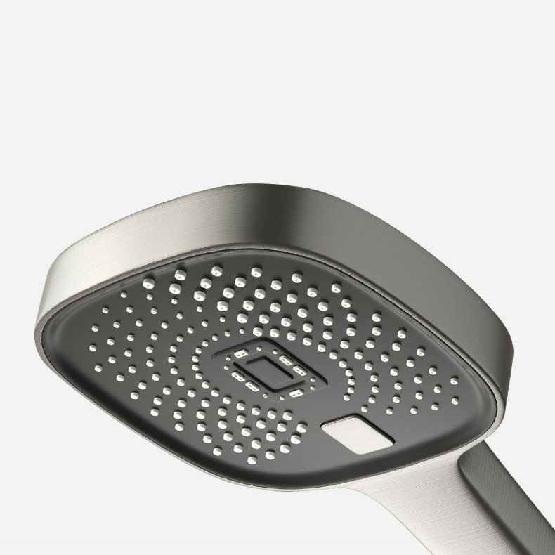 Shower Set Grey Shower Arm Swivel Showerhand Wall Mounted Shower Set