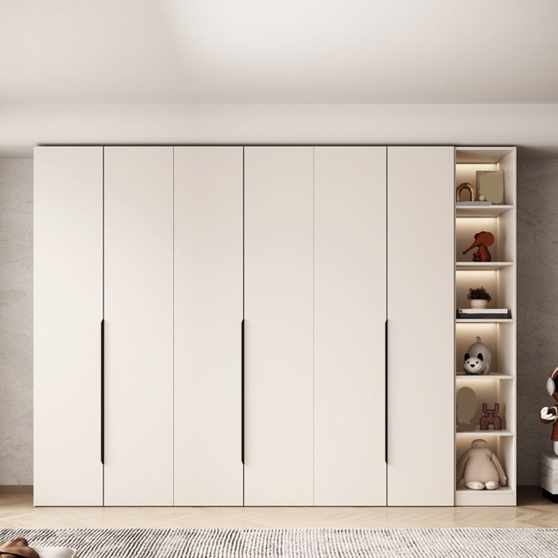 Modern Style Bedroom Wardrobe Cabinet Wooden Storage Cabinet with Garment Rod