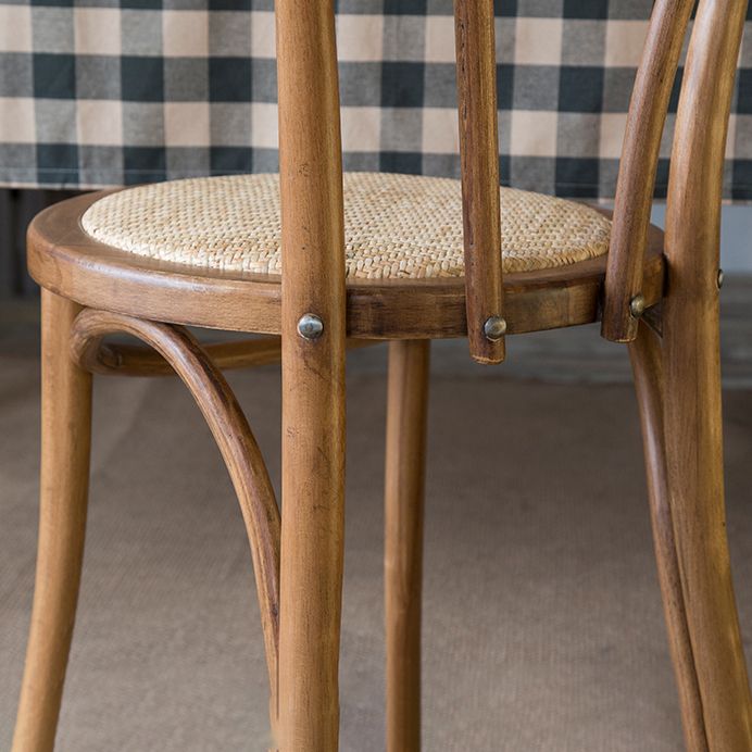 Sillas modernas de madera maciza de haya, juego de sillas laterales con respaldo Windsor para comedor y cocina