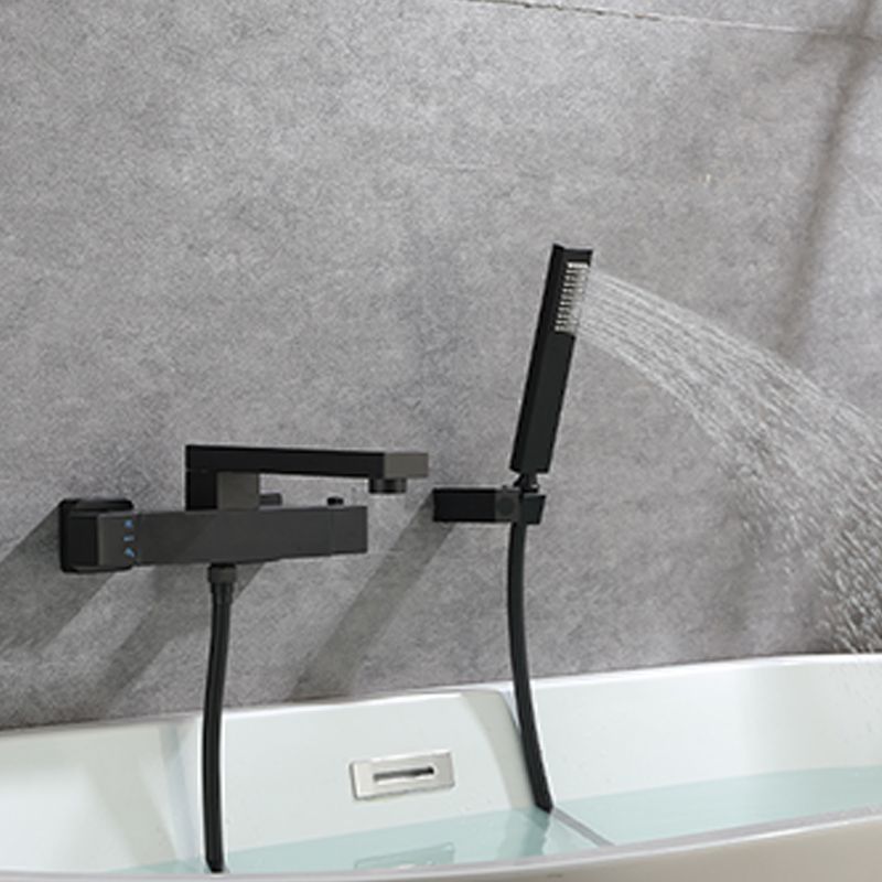 Modern Tub Spout Trim Brass Wall Mounted with Hand Shower Tub Faucet
