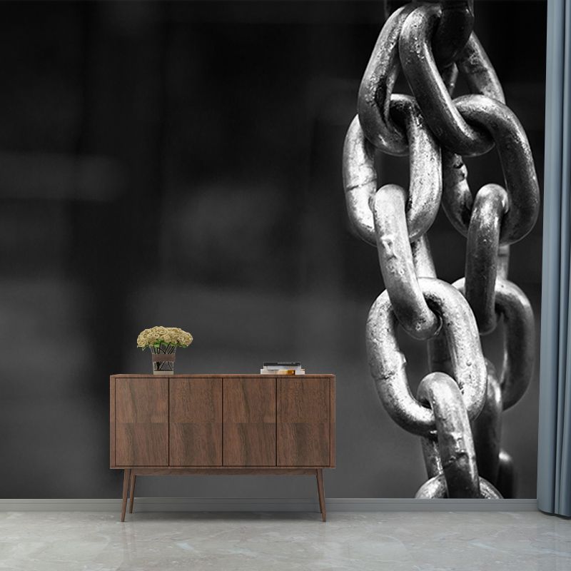 Metal Mural Industrial Style Wallpaper Horizontal Photography Living Room Wall Art