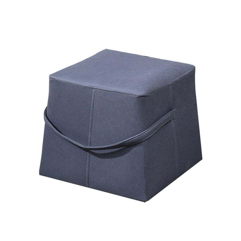 Moden Cotton Pouf Brown Scratch Resistant Pouf for Living Room