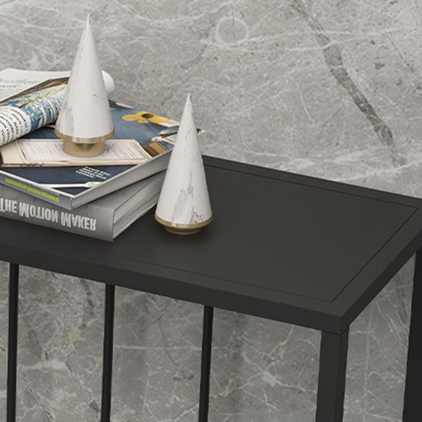 Iron Frame Console Table with Rectangle Top for Hall Accent Table