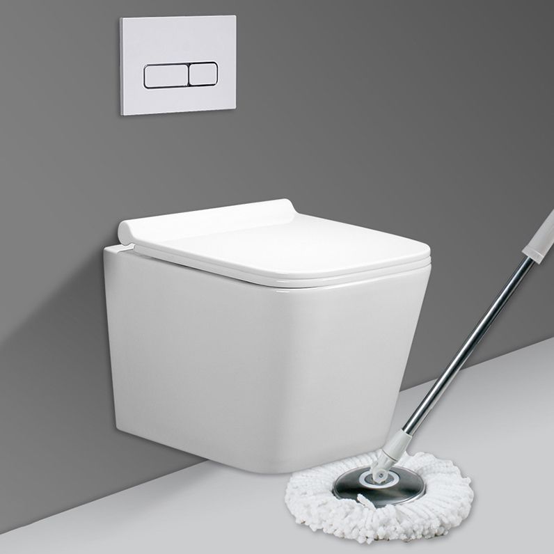 Contemporary Flush Toilet One Piece Wall Mount Porcelain Urine Toilet