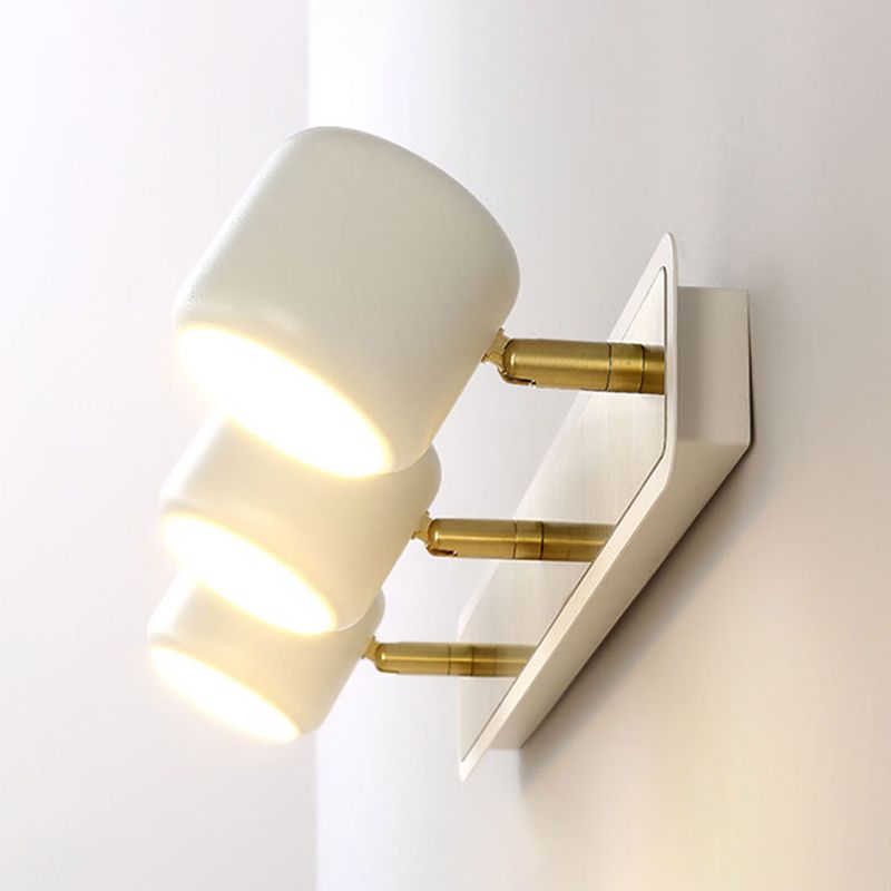 1 Light Cylindrical Wall Sconce Modern Style Metal Wall Lighting for Bathroom