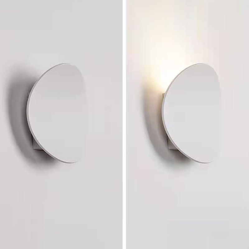 Lámpara de pared circular de hierro de pared de pared LED de pared LED para espacios interiores