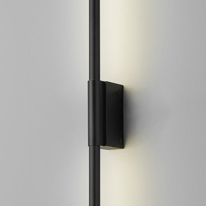 Contemporary Metal Wall Mounted Lighting Black Wall Lamp for Bedroom
