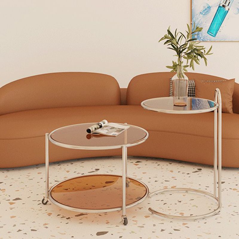 Faux Leather Contemporary Curved Sofa Armless Sofa for Living Room
