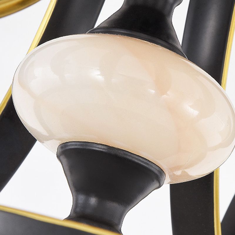 Zeitgenössische Unterputzleuchte, minimalistische Deckenleuchte mit Glasschirm für Schlafzimmer