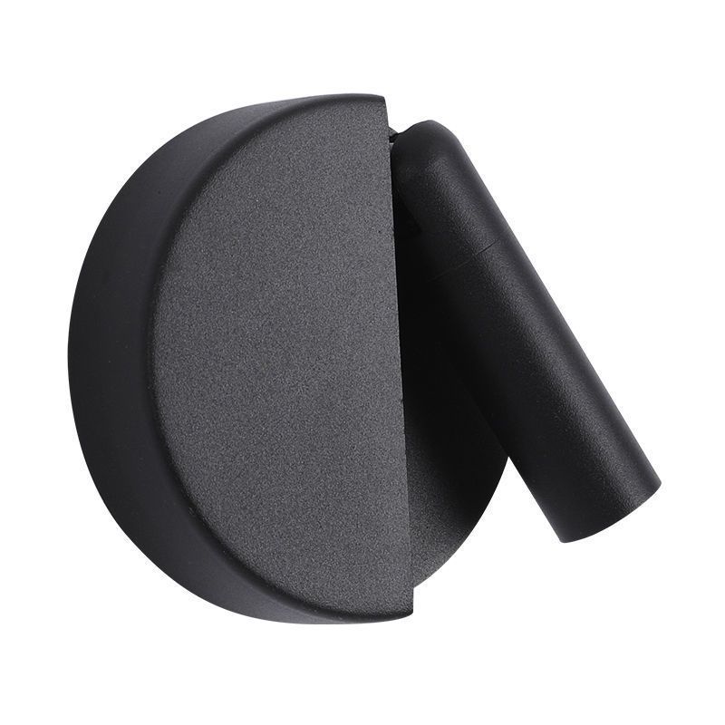 Modern Style Wall Lamp Metal 1 Light Sconces in Black for Bedroom