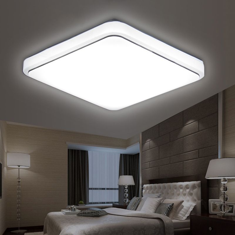 Vierkante inbouw plafondlamp Eenvoud Acryl plafondinbouw voor woonkamer