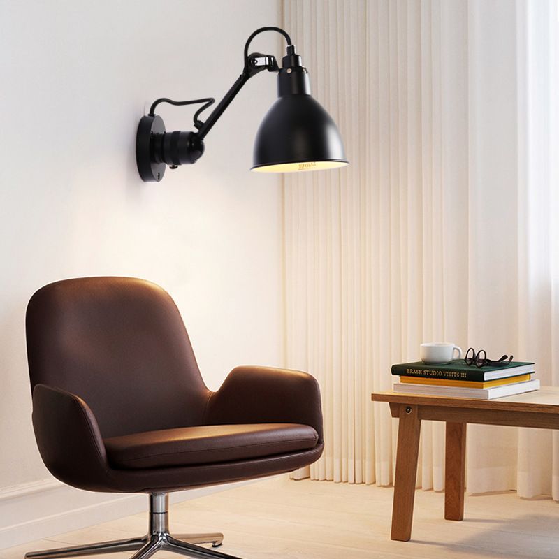 Modern Colorful Adjustable Wall Sconce One Blub Metal Wall Mounted Light Fixture