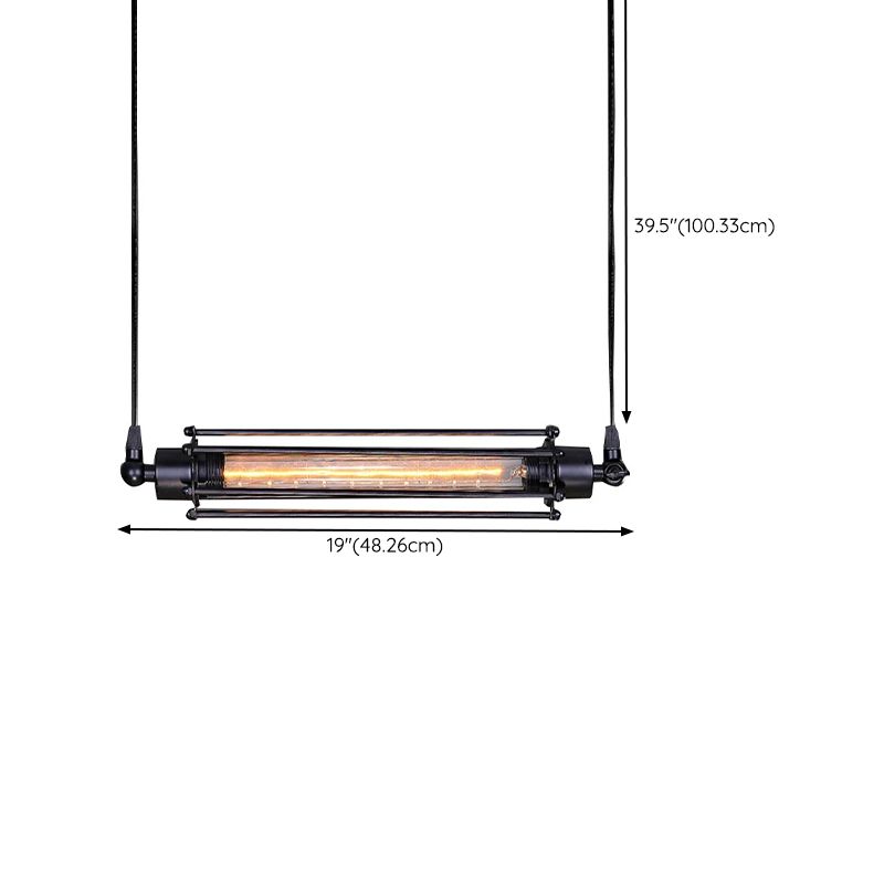 Industrial Hanging Ceiling Light Metal 1 Light Pendant Lighting Fixtures for Dining Room