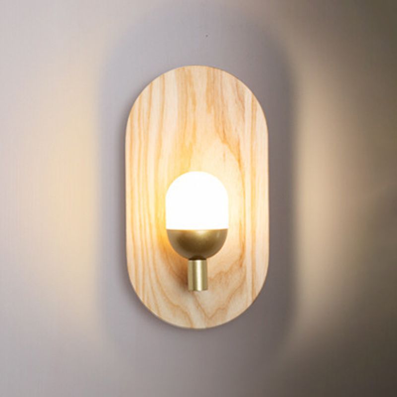 Modern Wall Light Sconces Wood 1 Light Wall Lighting Fixtures for Dining Room